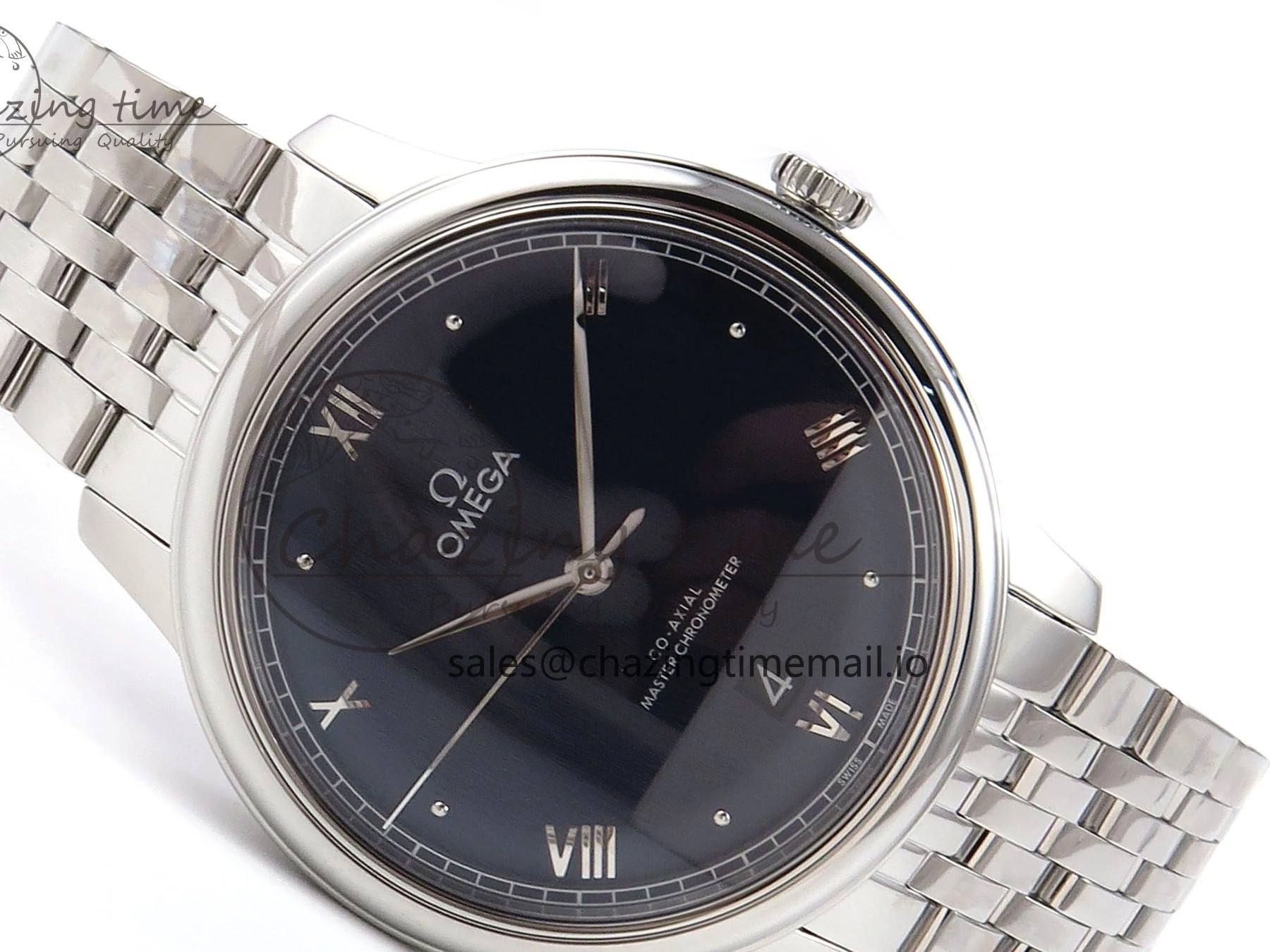 0317 Supportive De Ville Date SS VSF 1:1 Best Edition Blue Dial on SS Bracelet A 7700